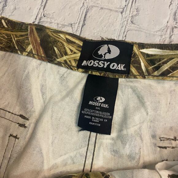 Massey Oak camouflage pants ankle drawstring duck shadow grass 2XL 38x31 hunting - Picture 4 of 10